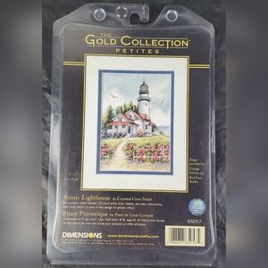 Dimensions The Gold Collection Petites Scenic Lighthouse Cross Stitch Kit 65057